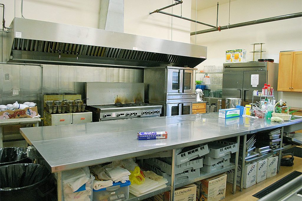 The kitchen facilities at the church are rumored to be better than any restaurant in the county.