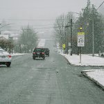 Aberdeen School District was on a two-hour delay Monday morning after Mother Nature dumped snow on Grays Harbor County Sunday.