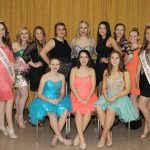 The 2017 Miss Grays Harbor and Miss Grays Harbor Outstanding Teen pageants will be held Saturday at the 7th Street Theater in Hoquiam. Pictured front row left to right are this year&rsquo;s teen contestants: Shayli Burlingame, Jordan Dehnert and Paicyn Dragoo. Back row on the left is reigning outstanding teen Grace Aiken. Miss Grays Harbor 2017 entrants from her left are Ariana Barre, Paige Folkers, Katurah Martin, Morgan Dehnert (no longer competing), Ericka Manwell, Kylie Shephard and Stephanie Hornback. At far right is the current Miss Grays Harbor, Brooke Swarts.