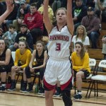 (Brendan Carl | The Daily World) Raymond&rsquo;s Makenna Williams puts up a shot during a regional 2B girls contest at Chehalis on Saturday.