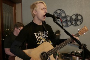Nick Burgess performs at the Tap Room as part of The Alley&rsquo;s First Friday event. Burgess is a good example of the type of performer you&rsquo;ll see in The Alley; he is by day a paraeducator in Elma and is also a passionate musician, performing as a solo act, providing lead vocals and rhythm guitar for the pop punk band With Roots Above, and is also part of another local band, Across the Coastline, who according to the band&rsquo;s Facebook page, will be performing at the famous Viper Room in Los Angeles in July.