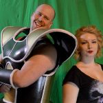 Timothy Preston and Jessah Kiah enjoy a laugh while posing as Dragon Ball Z&rsquo;s Napa and Punisher respectively. (STEVEN PUVOGEL EVENTS ON EMERSON)