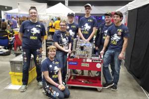 (Photos courtesy Joe Prieur and FTC West Super Regional)                                Pictured are team members (kneeling) Samatha Starkey; From left, Markay Williams, Kaylie Prieur, Evan Smith, Kaden Smith, Aaron Doull, and Enapay Croy. Jayson Davidson is not pictured.