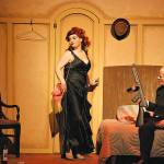 Erma (Julayne Fluery) and Public Enemy No. 13 Moonface Martin (Keith Krueger) plot out their strategy. (BOB KIRKPATRICK|THE DAILY WORLD)