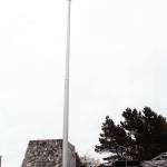 Angelo Bruscas/North Coast News photo: The new Ocean Shores flagpole at the city&rsquo;s entrance on Pt. Brown Ave.