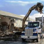 Photo by Scott D. Johnston: Final demolition of the Silver King Motel in Ocean Shores began on Monday, March 6.