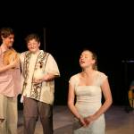 (Photo by Debbie Hornback) Montesano High School students Robert Thomas, Seth Springs and Rachel Ayres perform during a recent dress rehearsal for the upcoming musical production of &ldquo;Twelfth Night.&rdquo; The musical has performances April 28-30.