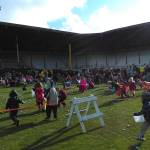 Egg hunt under the rainbow