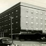 Exterior of the Emerson Hotel in its early days. (Courtesy of the Poulson Museum)