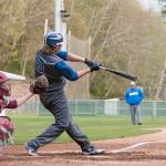 (Brendan Carl | The Daily World) Elma&rsquo;s Cody Williams drives a ball for a single on Thursday.