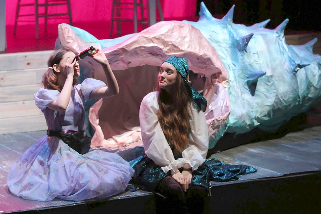 From left: Iris (Chaela Watkins) and Annabel Lee (Rebecca Meacham) get to know each other.