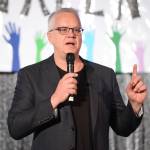 Actor, producer and screenwriter Tim Robbins                                speaks during the White House talent show on May 25, 2016. (Ricky Fitchett | Zuma Press)
