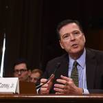 FBI Director James Comey is sworn in during a Senate Judiciary Committee hearing on May 3. He was fired abruptly by President Trump on Tuesday.                                (Tom Williams/Congressional Quarterly)