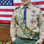 Photo courtesy Debra Rathbone                                John Russo earned his Eagle award March 5.