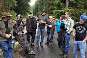 QUINAULT INDIAN NATION PHOTO                                Participants of last year&rsquo;s tour of salmon restoration projects on the Quinault Indian Reservation pause to discuss the tribe&rsquo;s effort to improve salmon habitat on the Queets and Quinault rivers. This year&rsquo;s tour is slated for June 22.