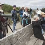 File photo                                Birdwatchers participate in a guided tour along the Grays Harbor National Wildlife Refuge boardwalk.