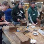(Courtesy photo)                                Wood shop teacher Vic Garrone led an Interhigh session in which students built flower boxes.