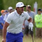 (Rick Wood | Milwaukee Journal Sentinel) Brooks Koepka watches his shot after he tees off on hole No. 1 during the opening round of the 2017 U.S. Open Championship at Erin Hills on Thursday.