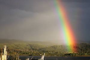Rainbow from Beacon Hill