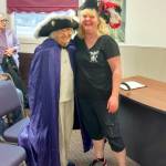 Verna MacDonald, left, will be grand marshal of the 2017 Rusty Scupper&rsquo;s Pirate Daze. Rosie Litterer, right, president of Pirate Daze, made the announcement during the Westport City Council&rsquo;s June 12 meeting. MacDonald, 87, served for 13 years as volunteer director of the Westport South Beach Senior Center, retiring from that post in 2012. In addition, she has served as chaplain for the Grayland and Westport volunteer fire departments, and as a Coastal Harvest board member. She also is active with the Westport South Beach Gen. James H. Doolittle VFW Post #3057 Ladies Auxiliary and the local VFW Cooties organization. (Courtesy photo)