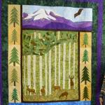 Beth Gill and Dawn Van Horn spearheaded work on the 2017 Willapa Harbor Quilters&rsquo; raffle quilt, &ldquo;Wonderful Wild Washington.&rdquo; (Courtesy photo)
