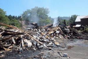 Three buildings destroyed in Oakville blaze; fireworks suspected