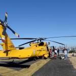 DAN HAMMOCK | THE DAILY WORLD                                 An H60 Jayhawk T-model U.S. Coast Guard rescue helicopter is the long-range fastest choice for rescues on land and at sea. It was among the equipment displayed at the Westport base Tuesday during the disaster response drill.
