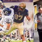 Pitt head coach Pat Narduzzi checks his phone during National Signing Day on Feb. 1, 2017 at the team&rsquo;s facility. College football recruiting nowadays is much more than phones and fax machines. (Matt Freed/Post-Gazette)