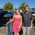 Fog lifts and Harborites get a solar show