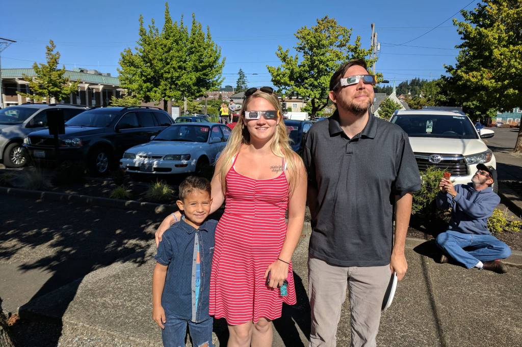 Fog lifts and Harborites get a solar show