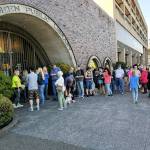 Fog lifts and Harborites get a solar show