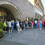 Fog lifts and Harborites get a solar show