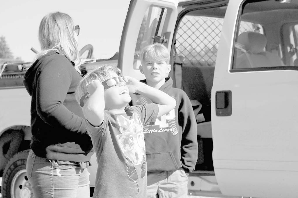 Fog lifts and Harborites get a solar show