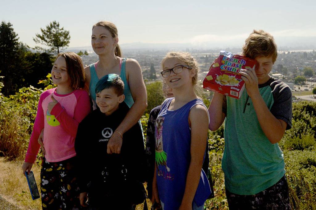 Fog lifts and Harborites get a solar show