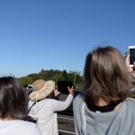 Fog lifts and Harborites get a solar show