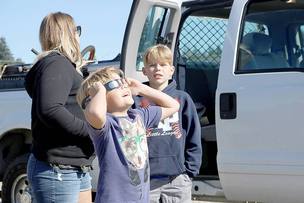 Fog lifts and Harborites get a solar show