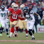 San Francisco&rsquo;s&rsquo; Frank Gore runs for 51 yards against the Seattle Seahawks in 2013. The days of the 49ers and Seahawks having a heated rivalry are in the past &mdash; for now. (Nhat V. Meyer/Bay Area News Group)
