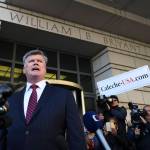 Kevin Downing, attorney for Paul Manafort, former campaign manager of U.S. President Donald Trump, speaks to the press Monday after a hearing related to alleged Russian meddling in the U.S. 2016 presidential elections outside the Federal District Court in Washington, D.C. (Xinhua | Sipa USA)