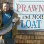 Jeremie Cook hooked up with this 13.1-pound coho, which earned him the third-place prize package in the 2017 Vern Coverdale Westport Boat Basin Salmon Derby.
