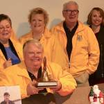 Courtesy photo                                Bob Braden holds the first-place trophy bell, surrounded by fellow members of the Aberdeen Lions Club.