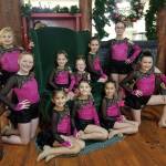 Courtesy photo                                 Performing Youre a Mean One, Mr. Grinch will be (front, from left) Noelia Diaz, Jayden Spatz, Jasmine Jo Lock, Keira Hendrickson; (center row) Katelynn Marx, Madilynn Marx, Emberly Foster, Payton Sturgill; and (back row, standing) Brooke Kleespie, Marayd Clark.