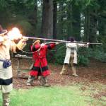 Courtesy photos                                Costumed rangers present flintlock muzzle-loading programs daily at 1:30 and 3:30 p.m.