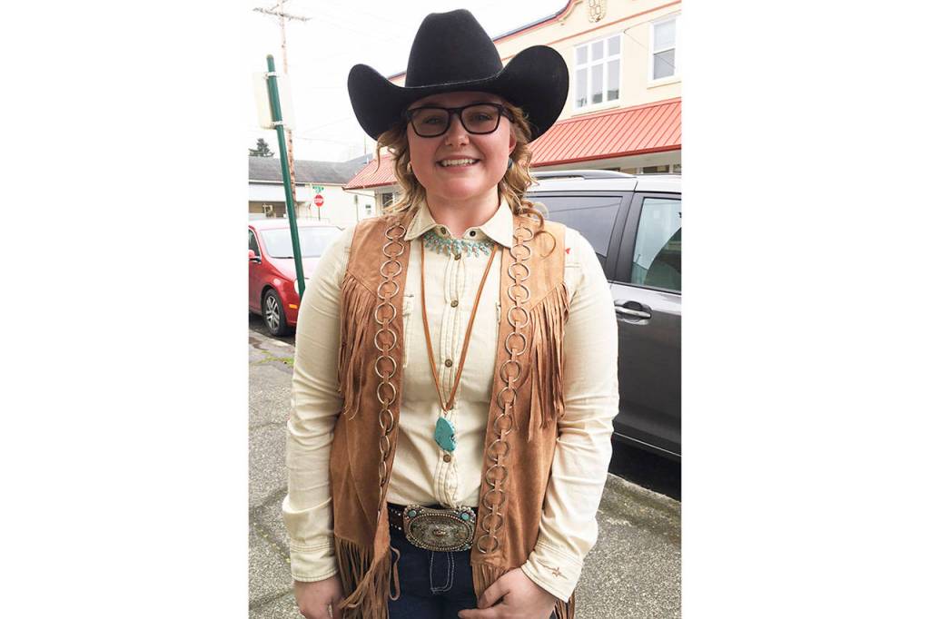 (Todd Bennington | Twin Harbors Newspaper Group)                                Maddie Spencer is the 2018 Grays Harbor Mounted Posse rodeo queen. The Elma native has had a lifelong involvement with equestrian activities.