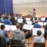 Tiffany Maki conducts a rehearsal of the new Grays Harbor Community Concert Band. (Photo by Scott D. Johnston)