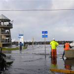High seas cause flooding in Westport on Thursday