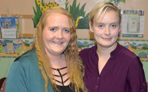 DAN HAMMOCK | THE DAILY WORLD                                Twin sisters Amber, left, and Alicia are sharing their story about the decade-long period of physical, psychological and sexual abuse suffered at the hands of their own father, Jeffrey L. Butterfield Sr. He was convicted on eight counts including rape of a child and incest in late December.