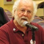 Scott D. Johnston photo Arthur Grunbaum urges the Ocean Shores City Council to adopt a resolution opposing the Trump administrations proposal to open coastal waters to oil and gas exploration and drilling.