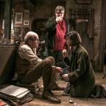 Kerry Hayes | Twentieth Century Fox                                 Director Guillermo del Toro, standing, advises his fellow Oscar nominees Richard Jenkins (as Giles) and Sally Hawkins (as Elisa) on the set of The Shape of Water.
