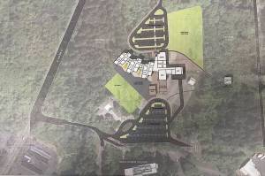 One of the early designs for a relocated Stevens Elementary School located next to the colleges Bishop Center for the Performing Arts. This was from early 2017, but a new task force will be working to formulate suggestions for potential other locations or building aspects.