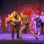 (Photo by Keith J. Krueger) Tony (Casey Bronson, right) confronts Billys father (Gary Morean) at the union hall.